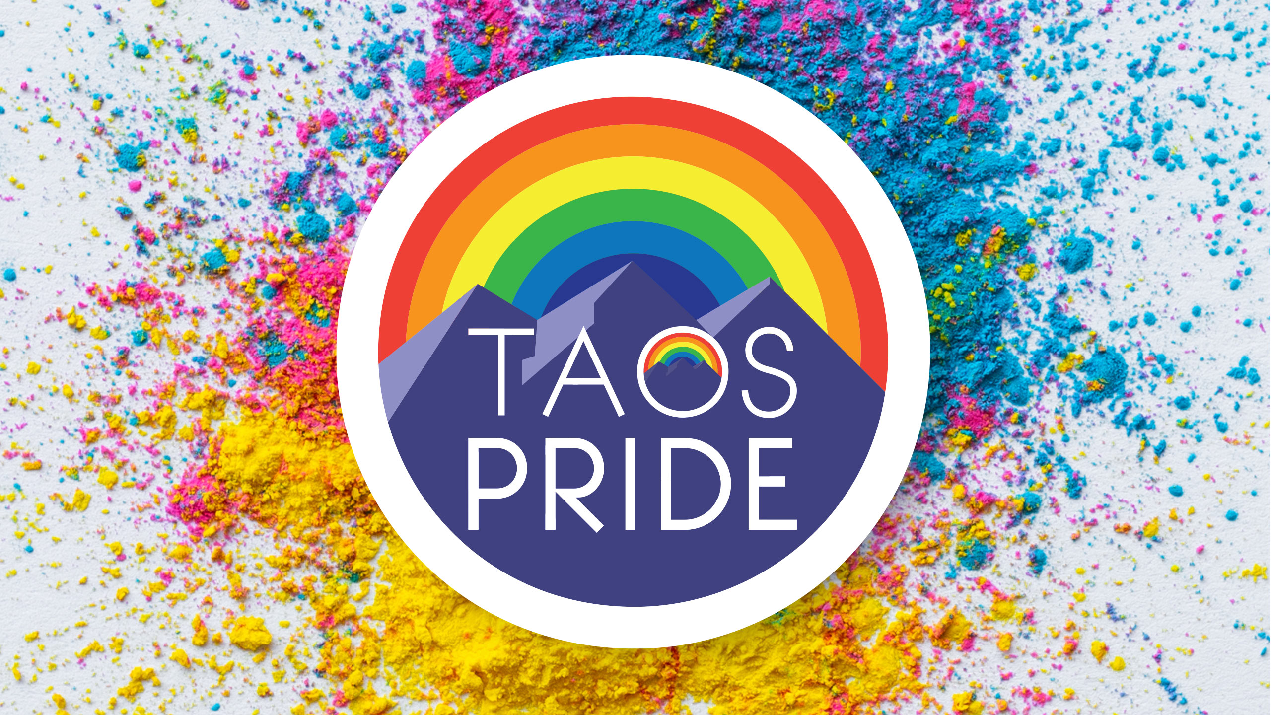 Taos Pride with colorful dust